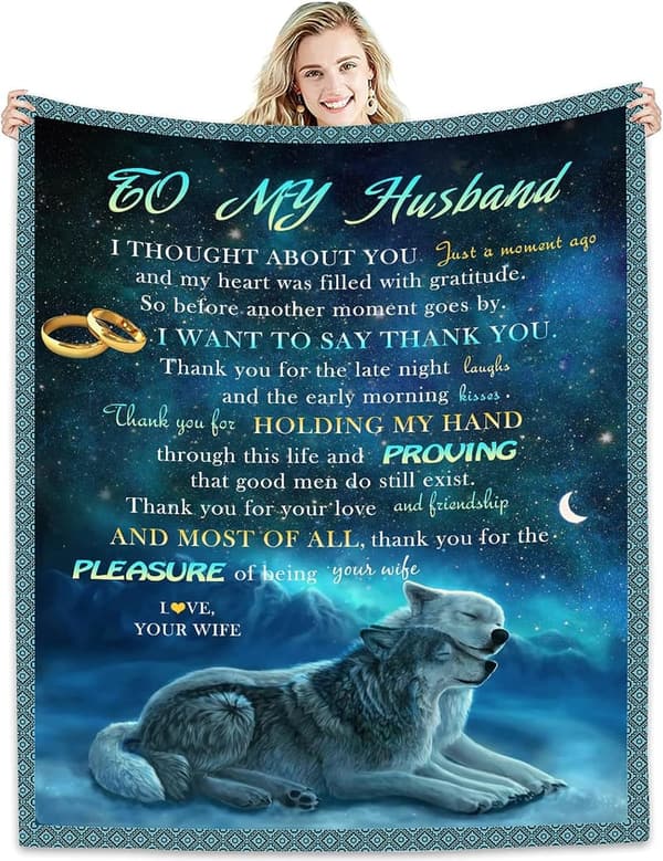 Ultra-Soft Micro Fleece Blanket for Husband - Birthday & Anniversary Gift