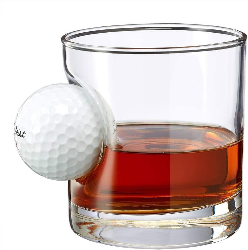 Golf Ball Rocks Glass - 11oz, Made in the USA