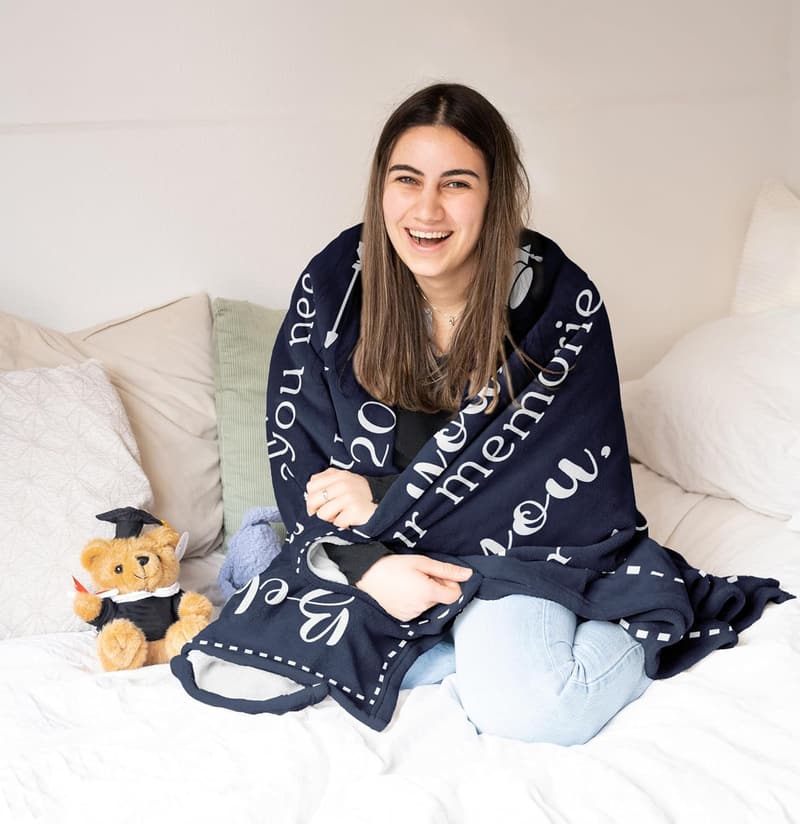 2025 Graduation Blanket - Personalized 60x50in Gift for Seniors