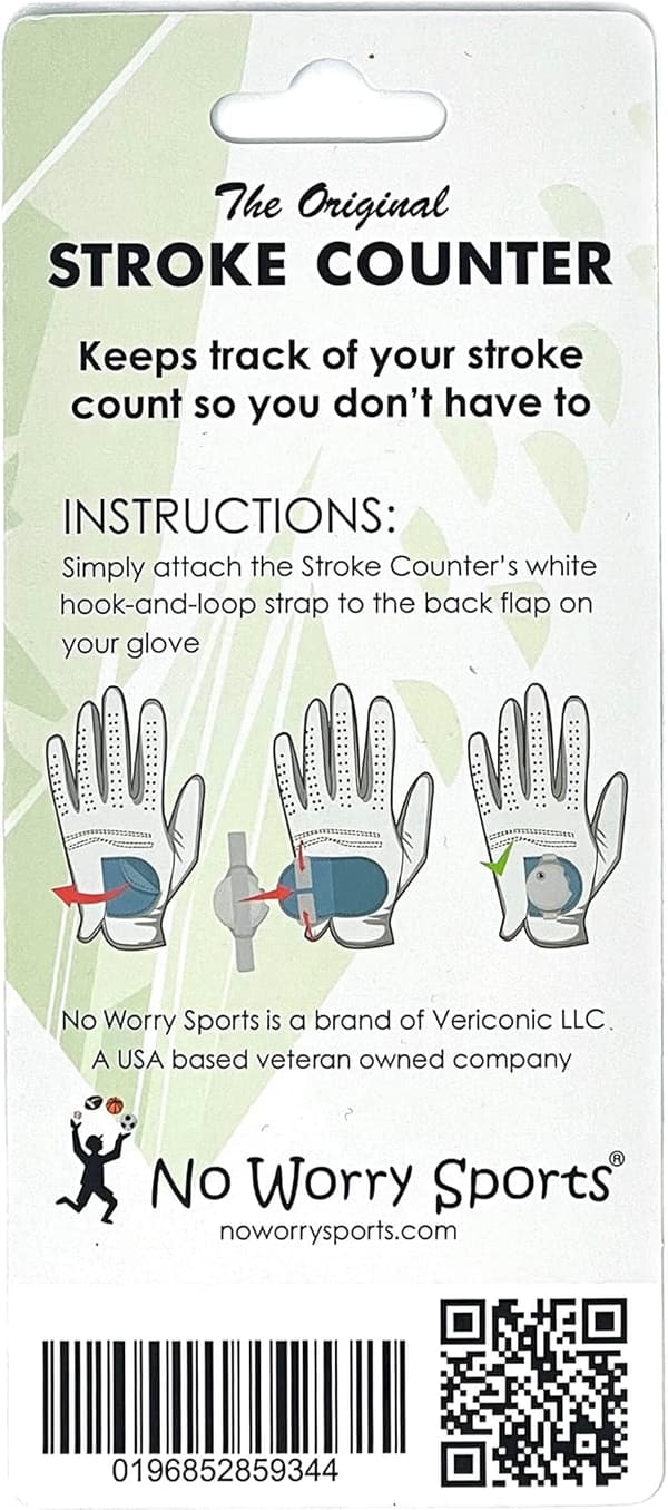 Universal Golf Glove Fastener with Original Stroke Counter