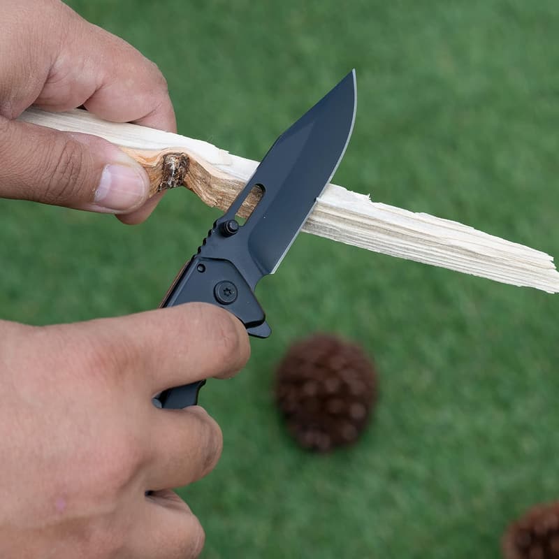 Personalized Engraved Walnut Pocket Knife for Men