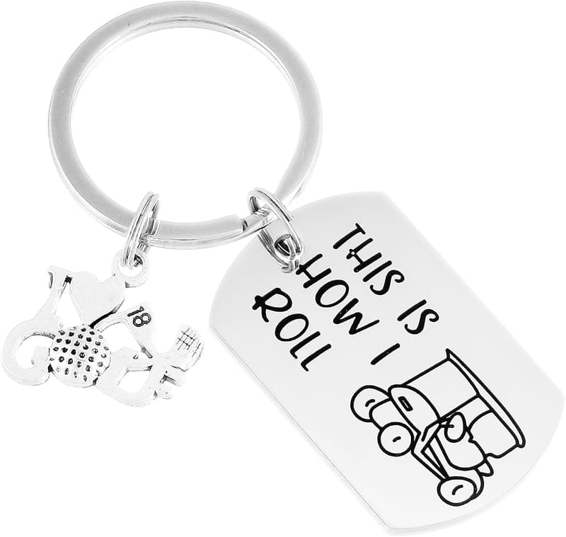 Golfer Keychain Gift for Golf Lovers -