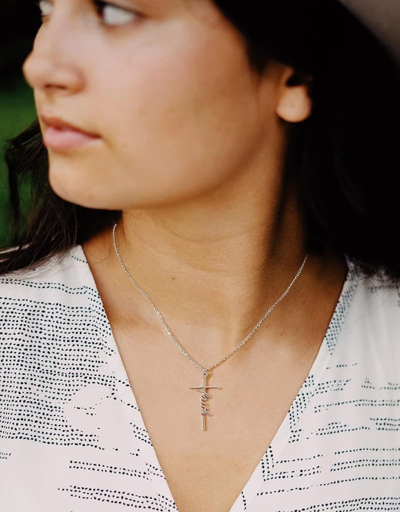 Mother's Day Faith Cross Pendant Necklace for Women