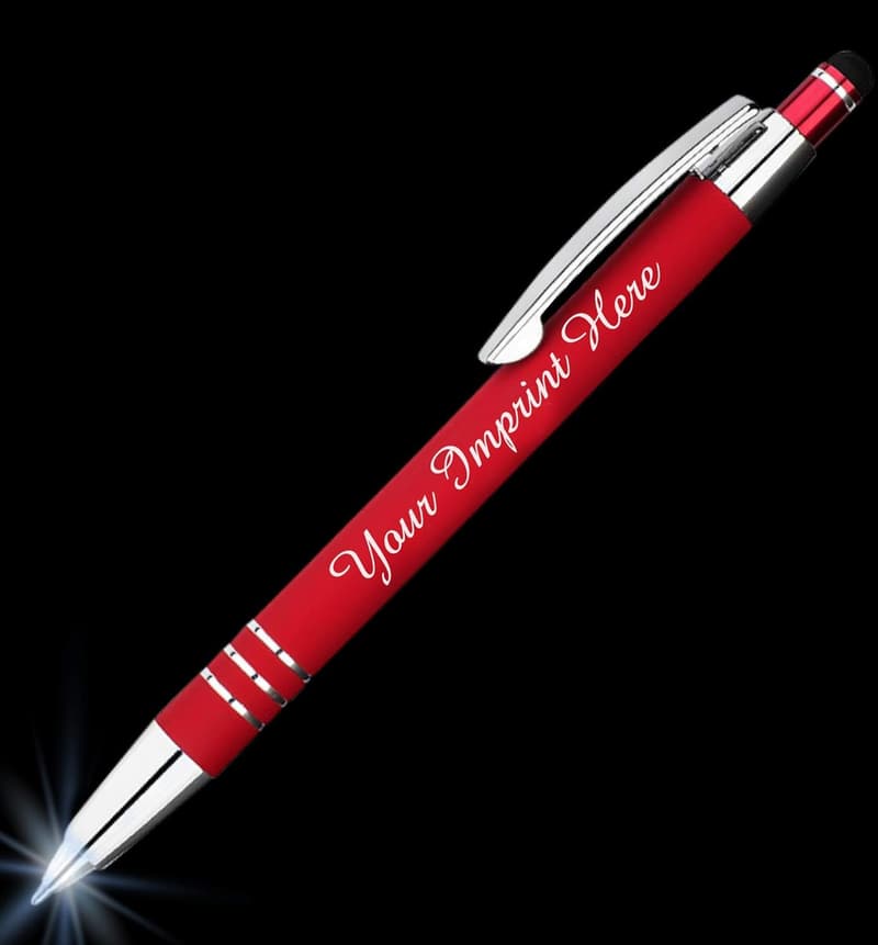 Personalized Pen Gift Set with LED Flashlight - 2 Pack