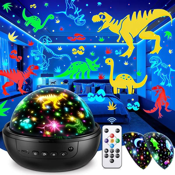 Dinosaur Night Light Projector for Kids 3-10, 31 Colors & Timer