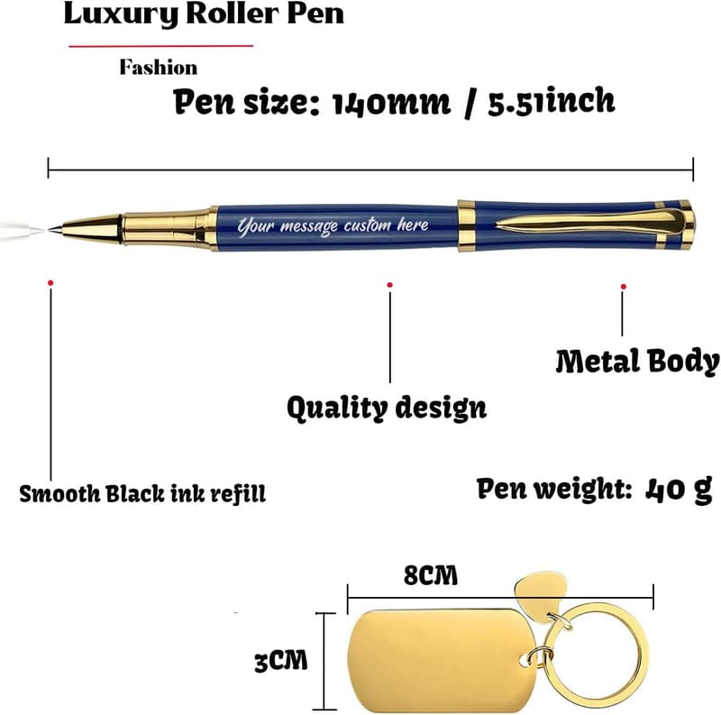 Personalized Pen & Keychain Gift Set for Colleagues
