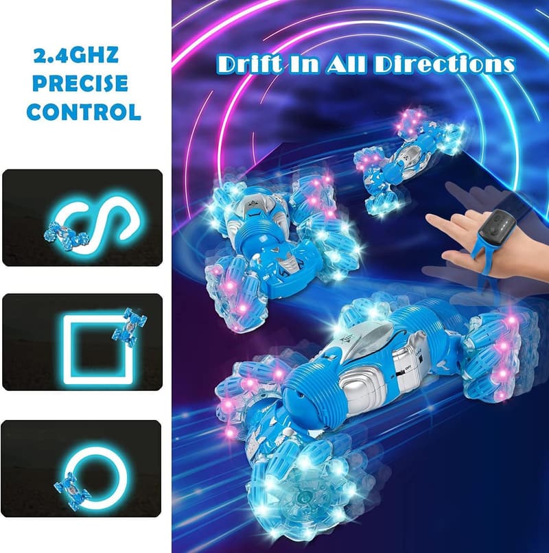 Gesture-Sensing RC Stunt Car Toy for Kids (Ages 6-12)