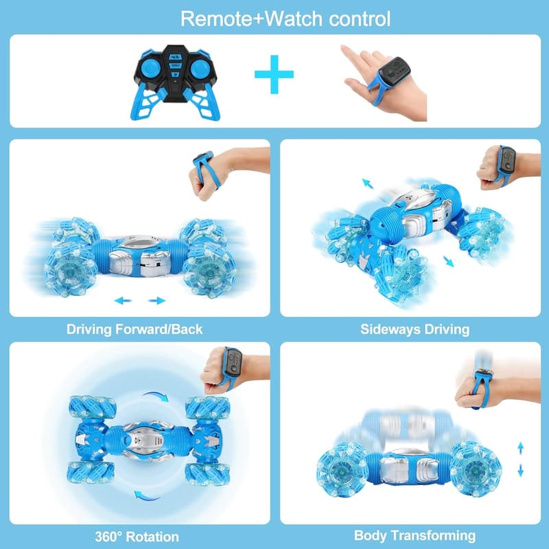Gesture-Sensing RC Stunt Car Toy for Kids (Ages 6-12)