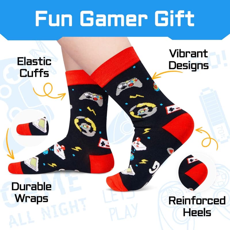 Video Game Gifts for Teen Boys - Gaming Socks