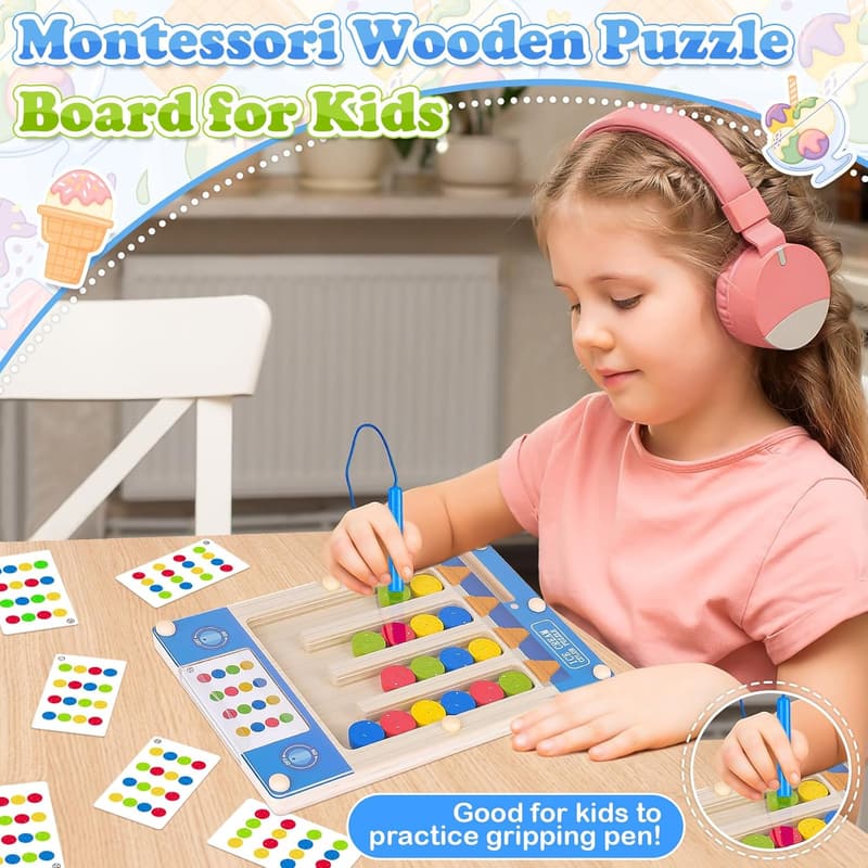 Montessori Sensory Toys for Kids Ages 4-7 - Birthday Gift