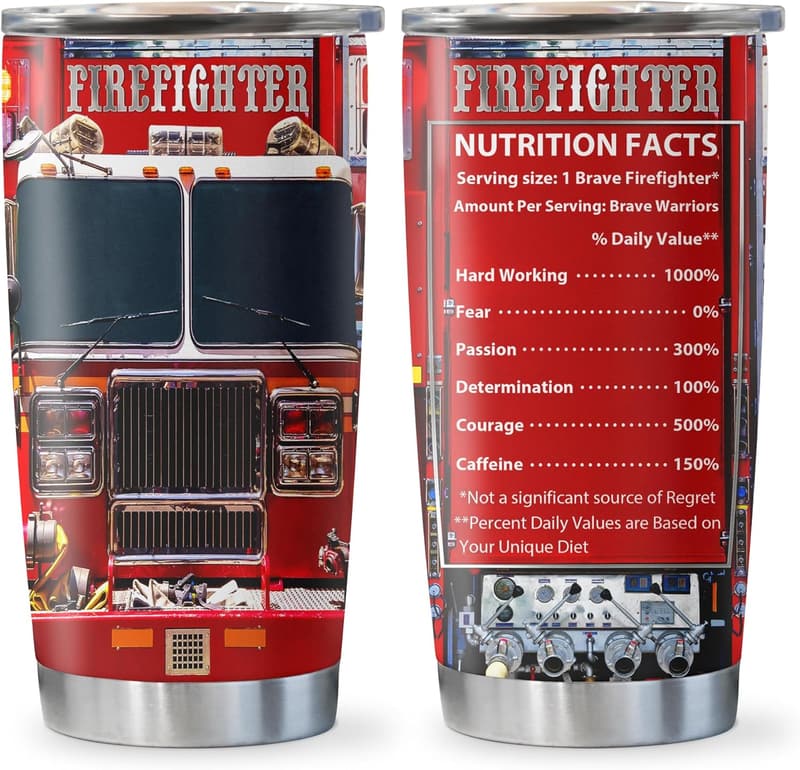 EMS Week Firefighter Tumbler 20oz for First Responders