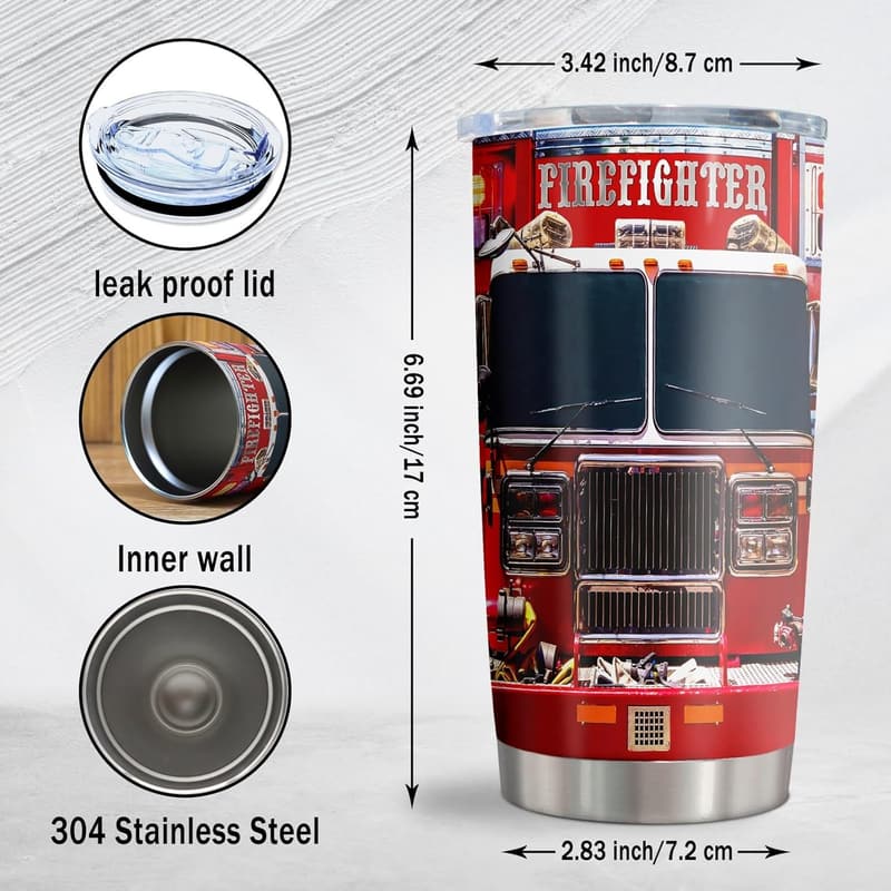 EMS Week Firefighter Tumbler 20oz for First Responders
