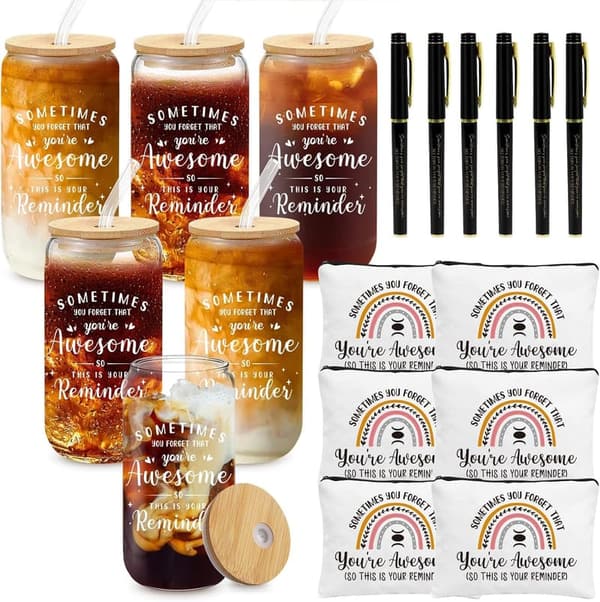 Employee Appreciation Thank You Gift Set – Can Glasses & Accessories