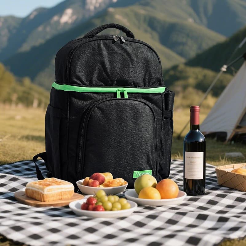 Picnic Set for Two with Cooler, Blanket, and Cutlery – Ideal Wedding Gift