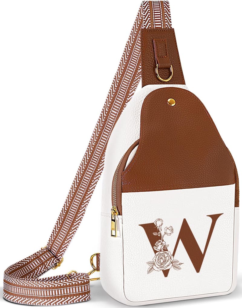 Personalized Leather Crossbody Bag for Travel - Gift for Women