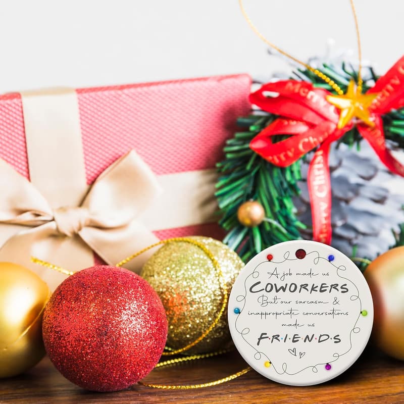 Women's Ceramic Christmas Ornament - Funny Coworker Gift
