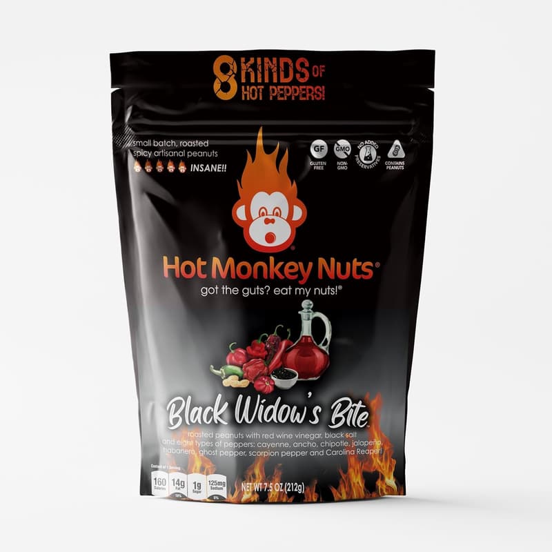 Spicy Peanuts Snack with Carolina Reaper & Ghost Pepper