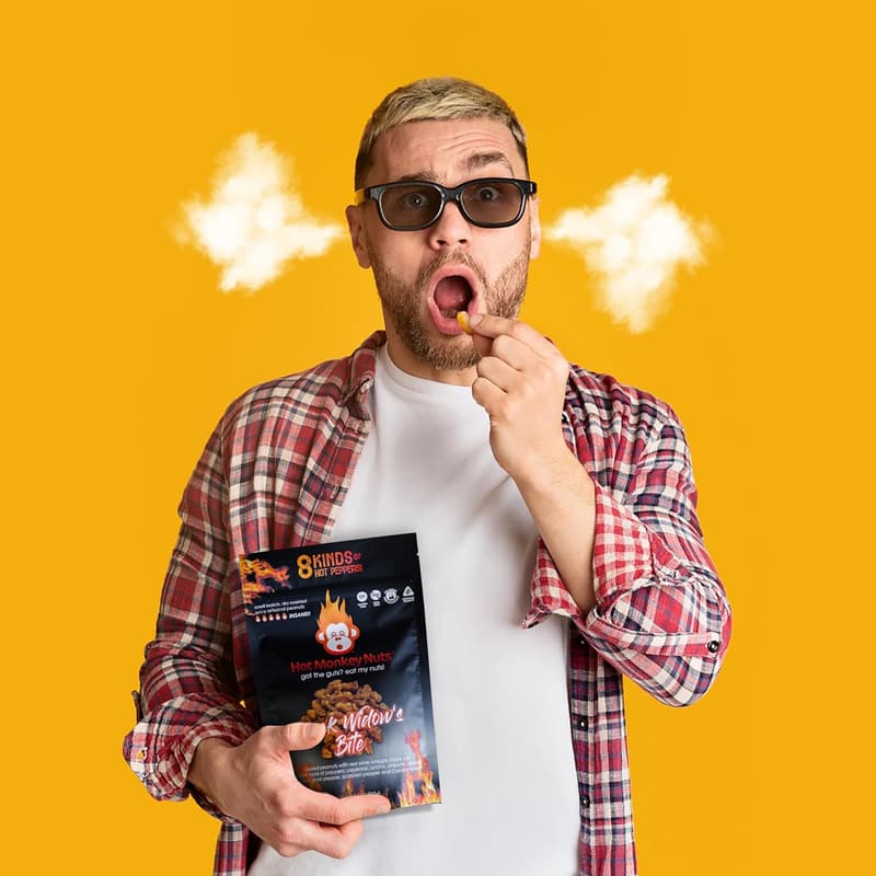Spicy Peanuts Snack with Carolina Reaper & Ghost Pepper