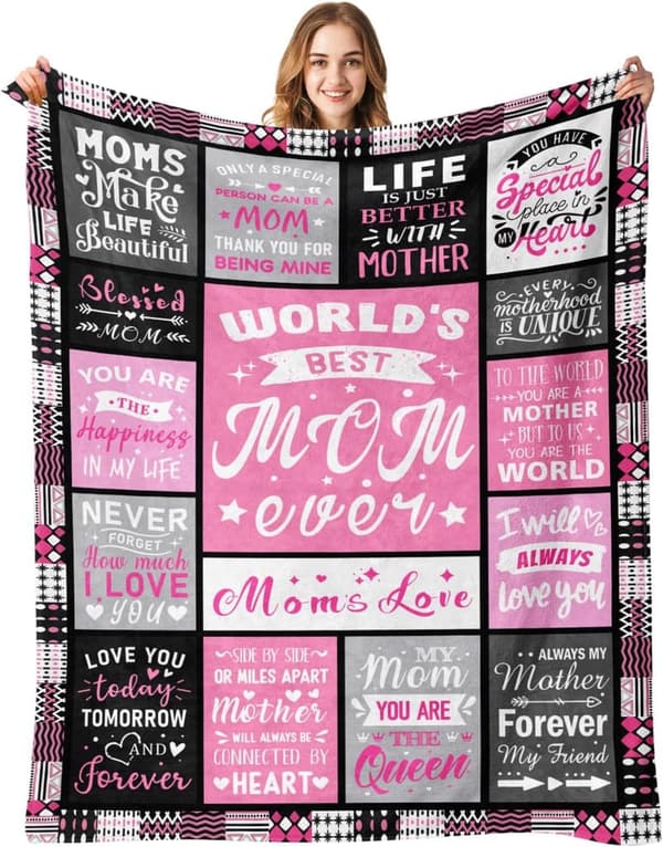 Cozy Blanket Gift for Mom - Perfect for Birthdays & Holidays