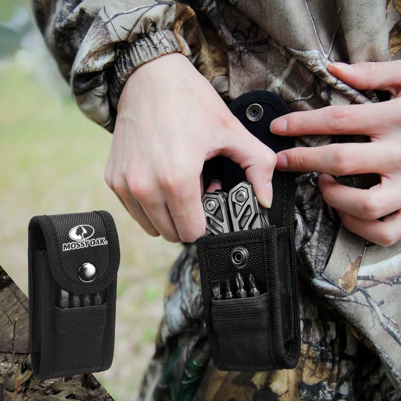 21-in-1 Stainless Steel Multitool Pocket Knife for Outdoor Use