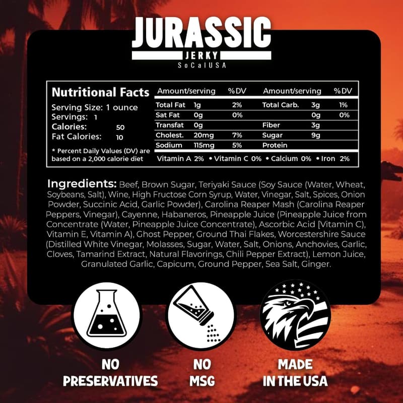 Ghost Pepper Beef Jerky Challenge - 1 oz Bag