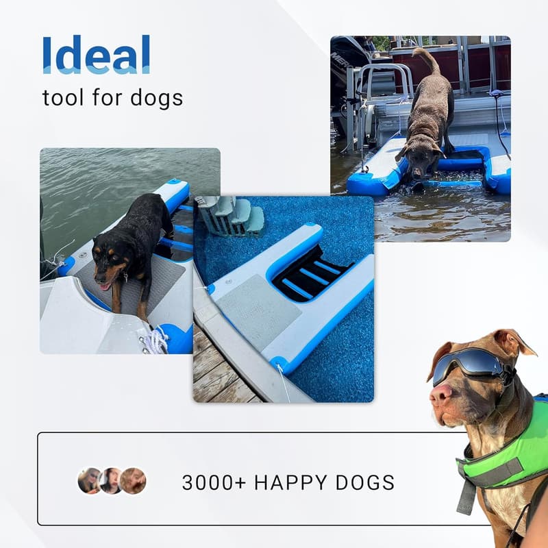 Durable Inflatable Water Ramp for Dogs - 60