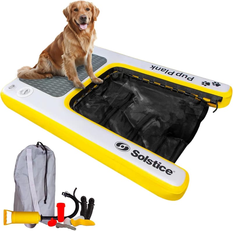 Floating Dog Water Ramp - XL Inflatable Pet Plank for Boats & Docks