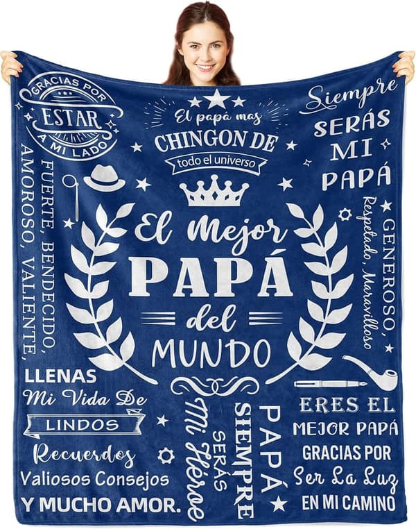 Father's Day Blanket for Dad | 50x60in | Best Dad Ever