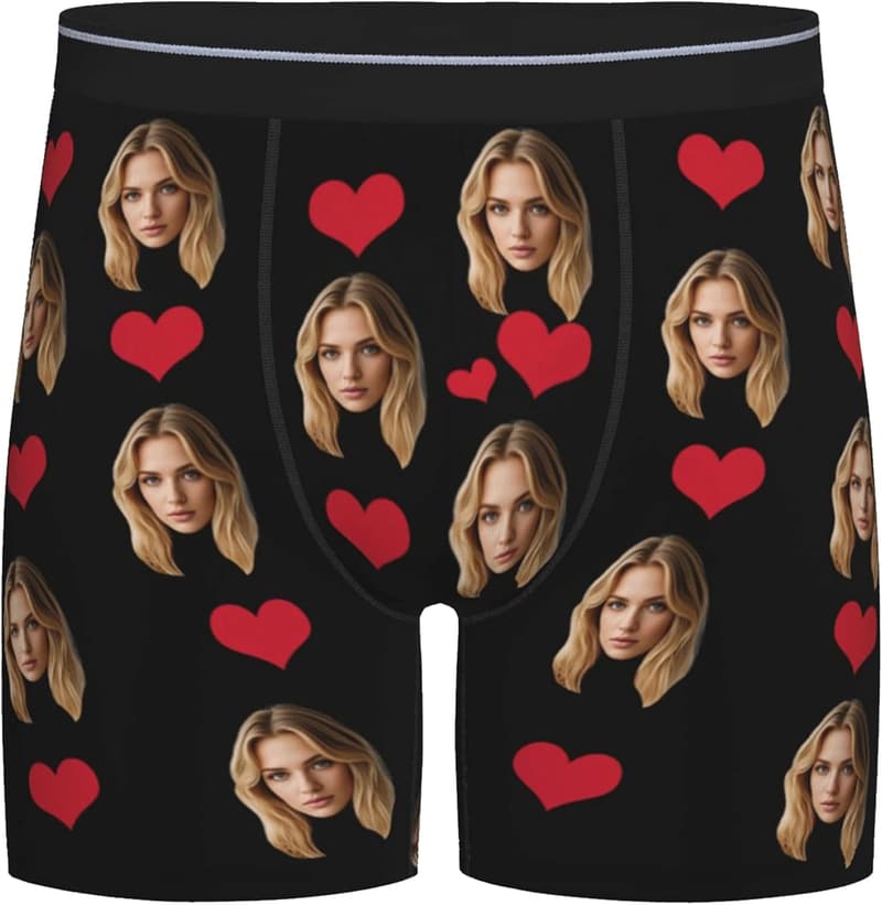Customized Boxers for Men with Personalized Face Print