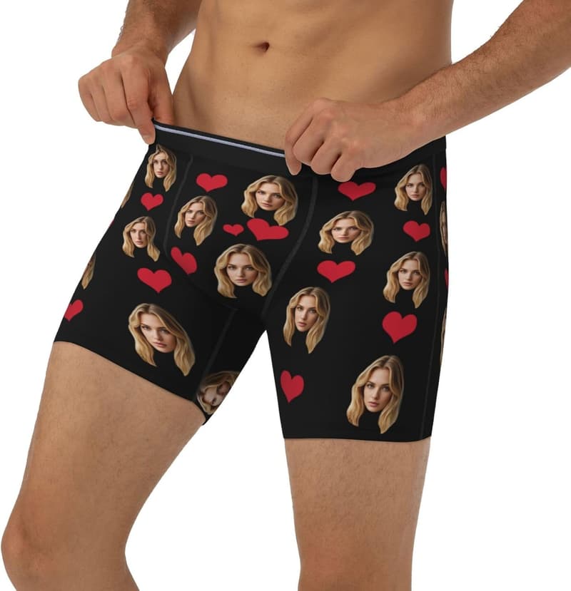 Customized Boxers for Men with Personalized Face Print