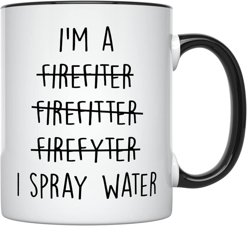 Firefighter Graduation Mug - 11 oz Funny Gift for Men & Women