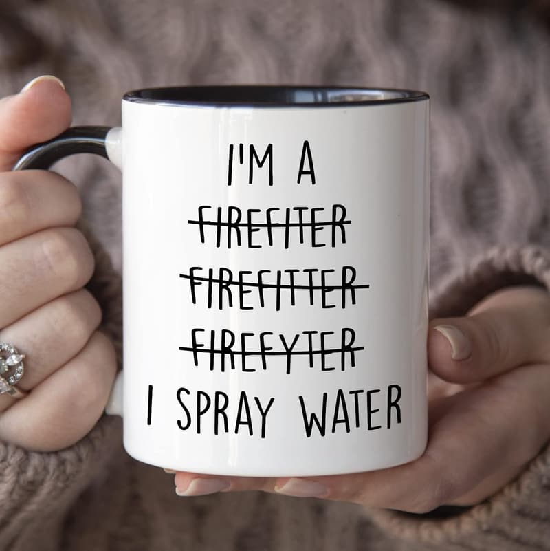 Firefighter Graduation Mug - 11 oz Funny Gift for Men & Women