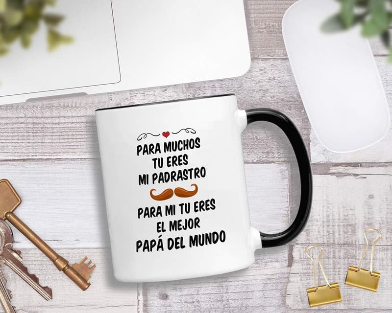 Father's Day Spanish Step-Dad Mug - 11 oz Gift Idea