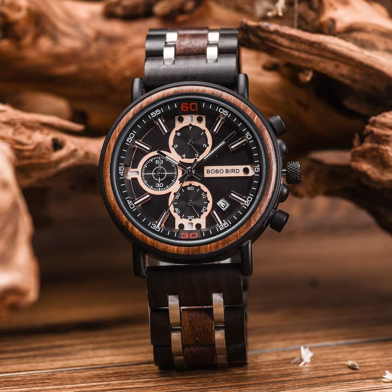 Personalized Wood Watch for Husband - Birthday & Anniversary