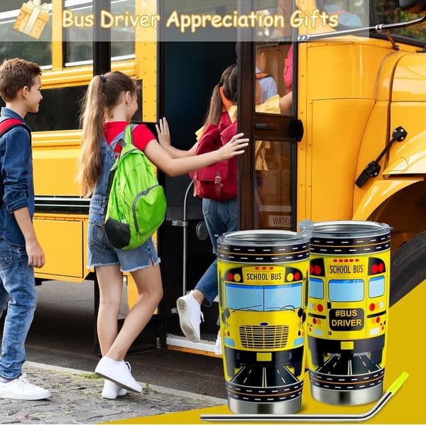 Bus Driver Appreciation - Personalized Stainless Steel Tumbler