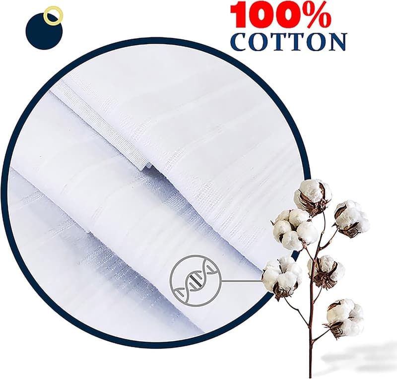 Monogrammed 100% Cotton Handkerchiefs for Men - 3 Piece Set