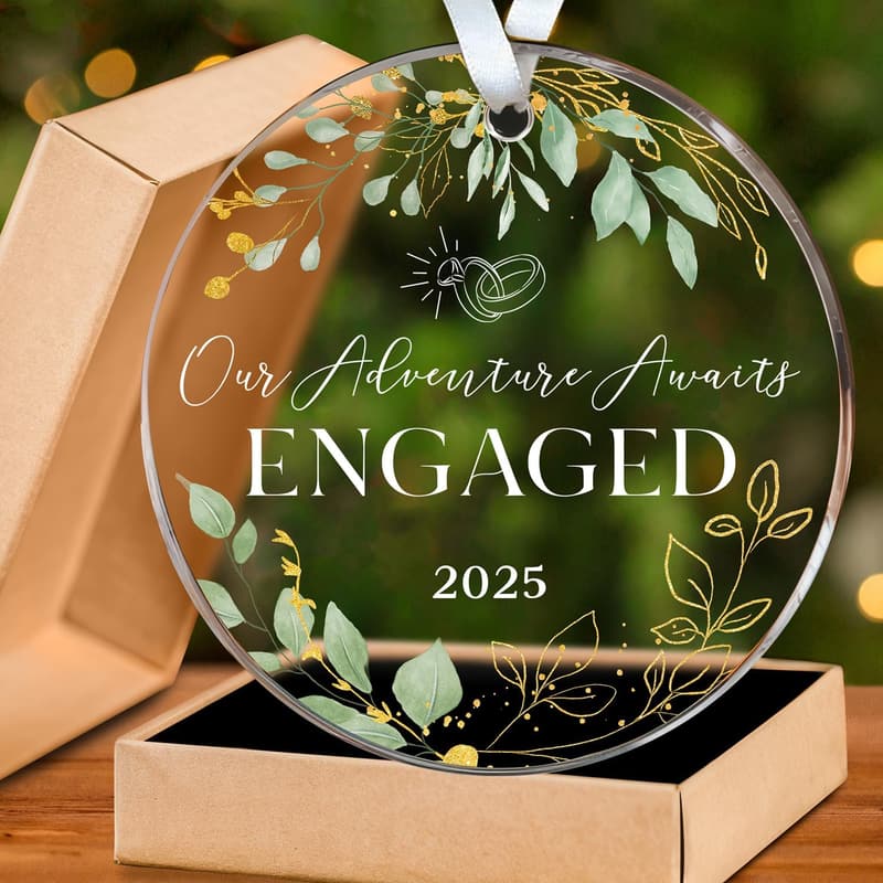 2025 Engagement Ornament - Acrylic Gift for Couples