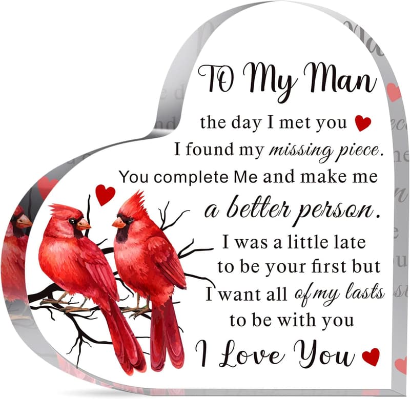 Anniversary Gift for Him - I Love You Keepsake for Boyfriend