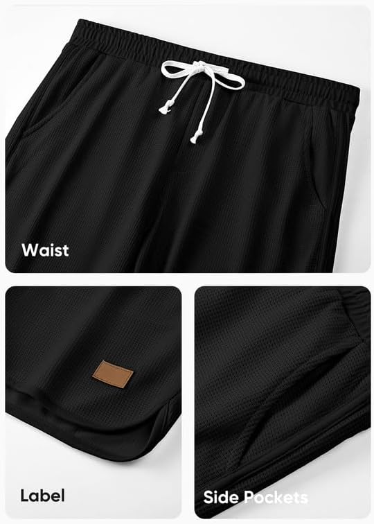 Men's Elastic Waist Athletic Shorts for Beach & Gym