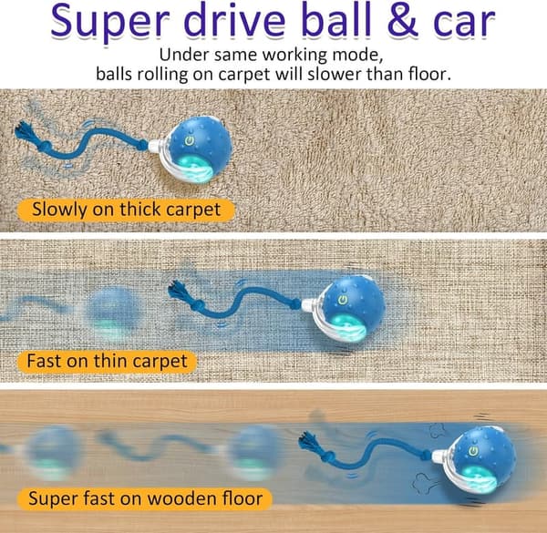 Interactive Chirping Cat Toy Ball for Indoor Play