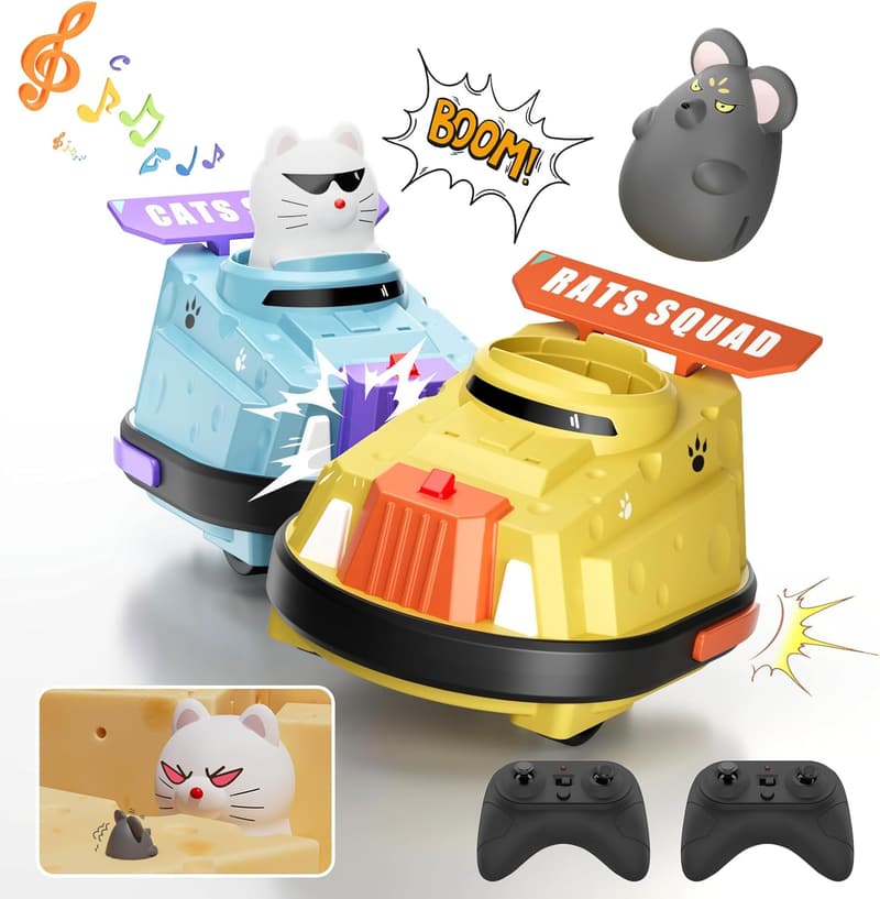 Remote Control Ejecting Bumper Cars – Fun Toys for Kids 3-7