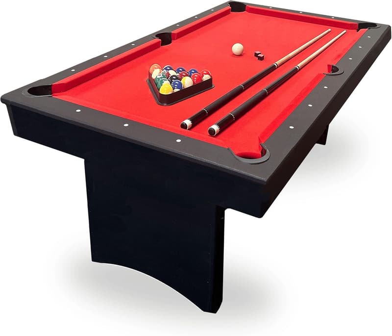 6 FT Portable Pool Table with Accessories Set