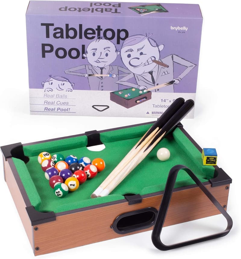 Mini Pool Table Billiard Set for Travel and Home Use