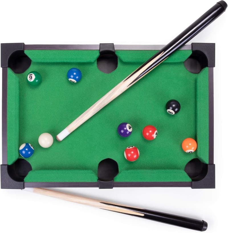 Mini Pool Table Billiard Set for Travel and Home Use
