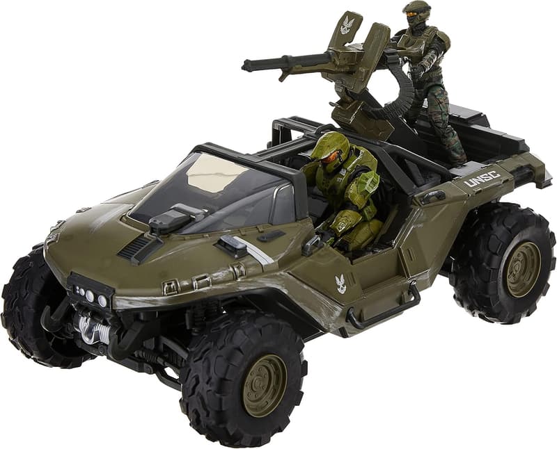 Halo 4 Master Chief & UNSC Marine Action Figures with Warthog Vehicle
