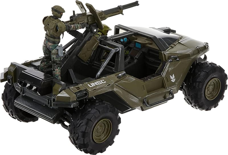 Halo 4 Master Chief & UNSC Marine Action Figures with Warthog Vehicle