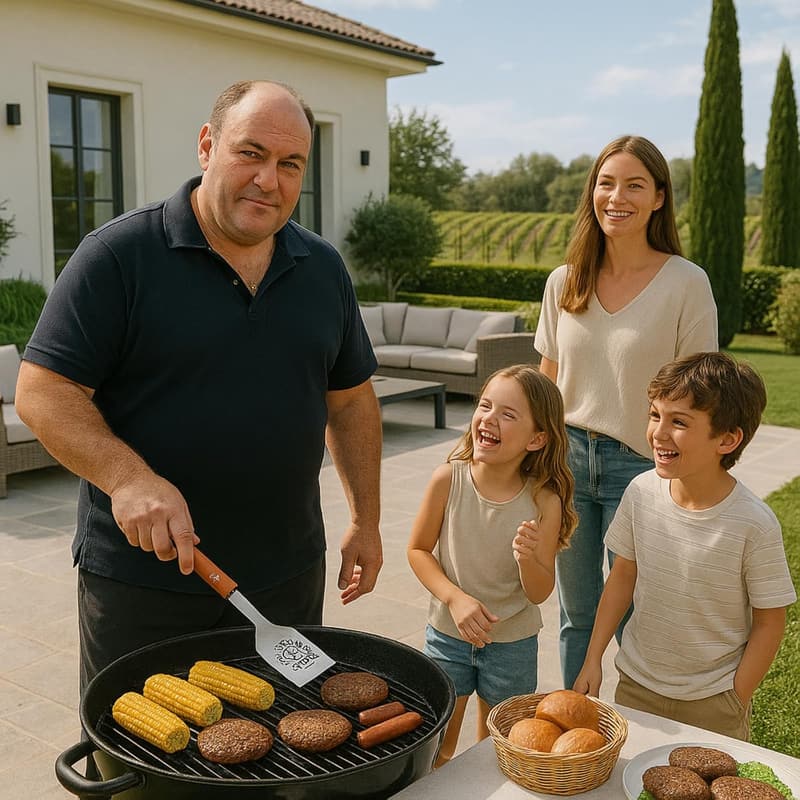 Father's Day BBQ Grilling Set - 4-Piece Stainless Steel Tools