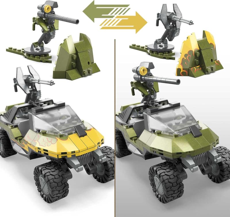 Warthog Rescue Mega Halo Building Set - 324 Pieces