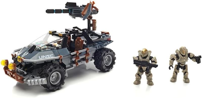 HALO Mega Bloks Dual Mode UNSC Warthog Vehicle