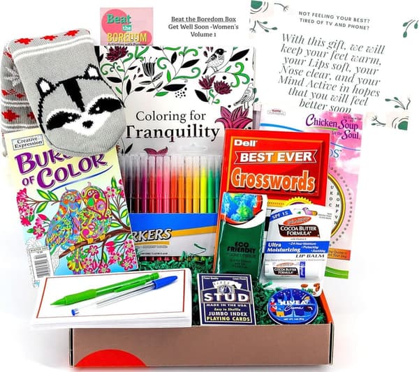 Get Well Gift Basket for Women - 39 Piece Care Package